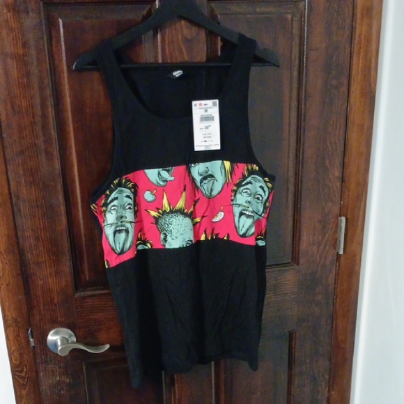 "Cropp" Other - Graphic Black Tank Top